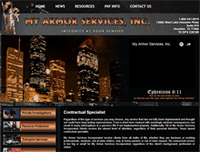 Tablet Screenshot of myarmorservices.com